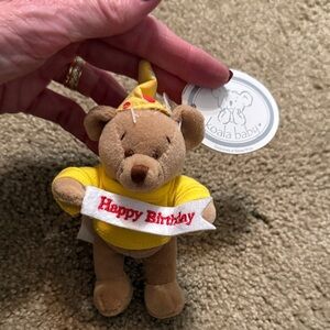 Koala Baby Brown and Yellow Birthday Bear